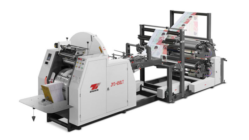 JYS-650+2color V Bottom Paper Bag Machine